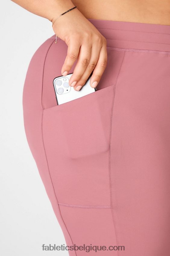 jogger de poche taille haute thermaflex femmes Fabletics 404P0T66 souci/nouvelle vague florale