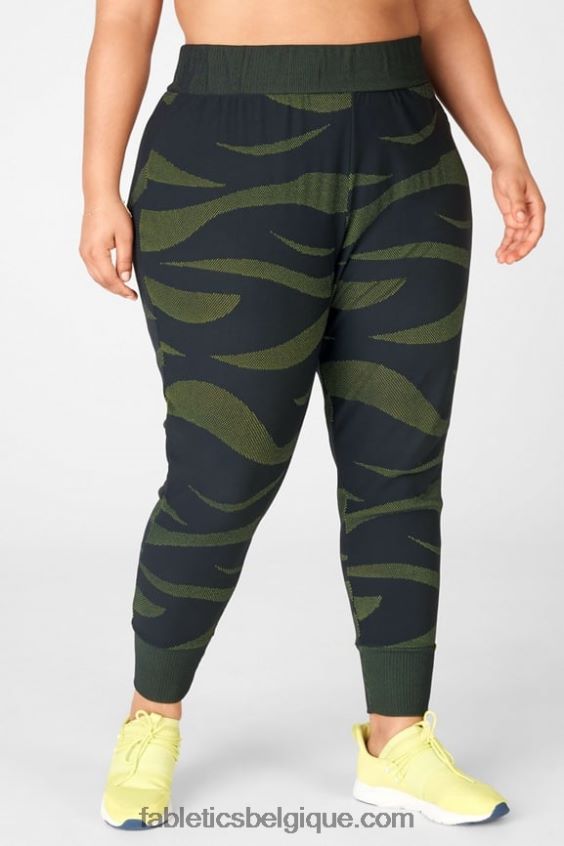 jogger jacquard joelle femmes Fabletics 404P0T216 cerise douce/rose peluche