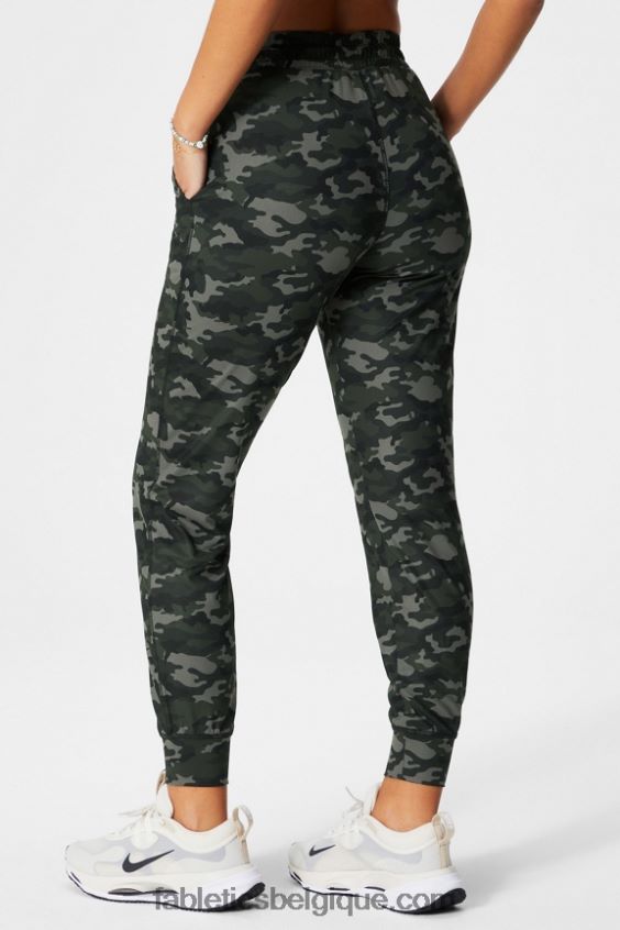 jogger performant à taille haute femmes Fabletics 404P0T38 châtaigne/gaïa/zeste