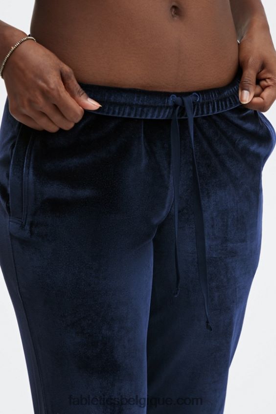 jogging en velours de luxe femmes Fabletics 404P0T147 punch pervenche/vert gazon