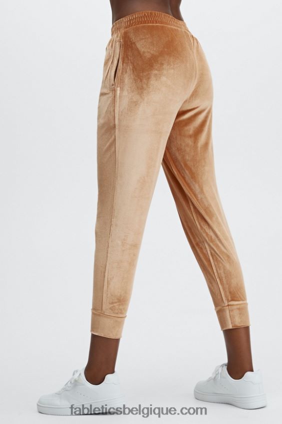 jogging en velours de luxe femmes Fabletics 404P0T148 punch pervenche/vert gazon