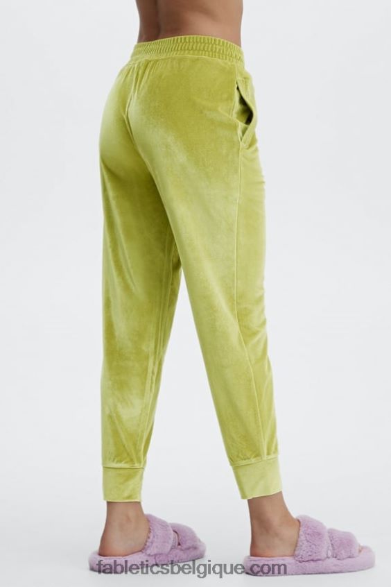 jogging en velours de luxe femmes Fabletics 404P0T149 pivoine blanc doux/marine