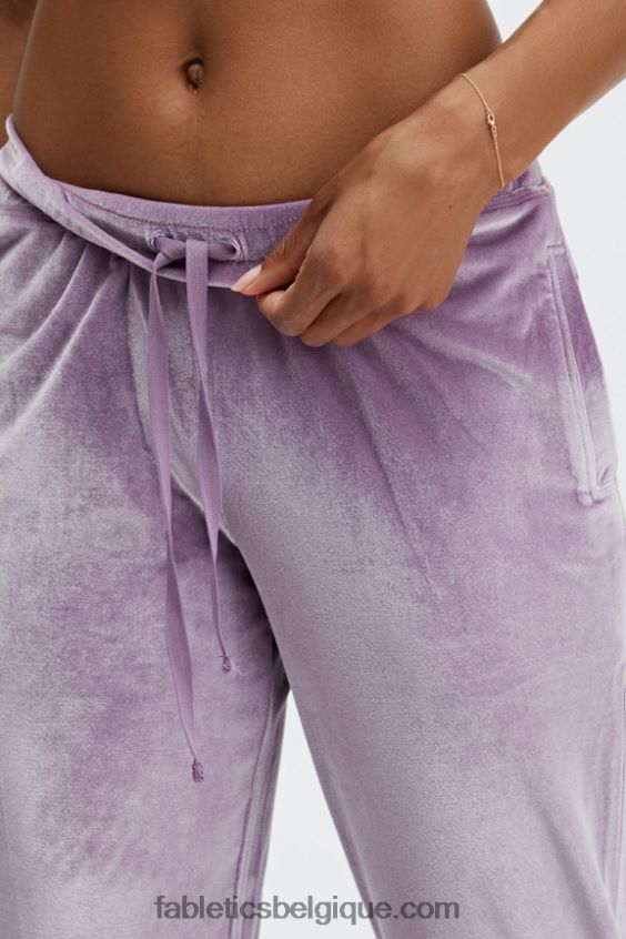 jogging en velours de luxe femmes Fabletics 404P0T150 punch olive/rose délavé