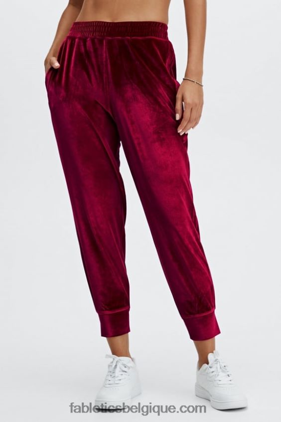jogging en velours de luxe femmes Fabletics 404P0T151 lilas brumeux