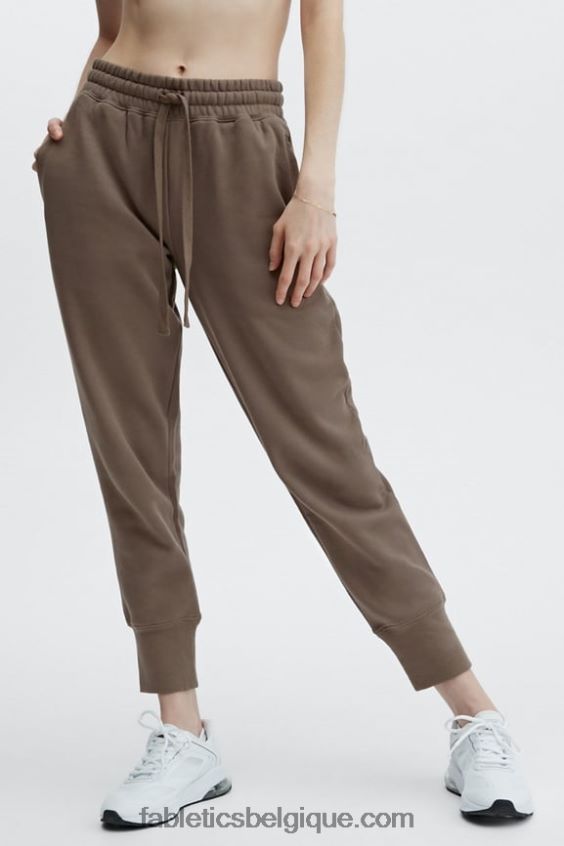 jogging fuselé incontournable femmes Fabletics 404P0T141 oliveraie/argent réfléchissant