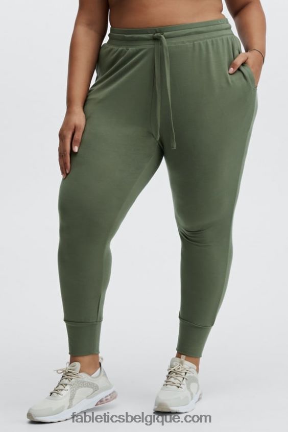 jogging fuselé incontournable femmes Fabletics 404P0T144 orange passion/blanc classique