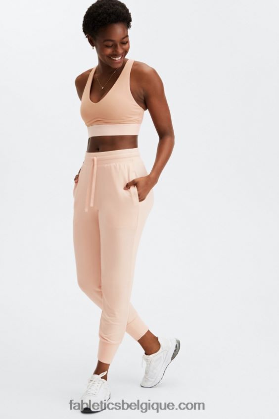 jogging éponge de luxe 2 femmes Fabletics 404P0T17 wasabi/aigrette