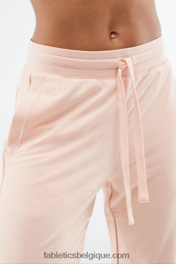 jogging éponge de luxe 3 femmes Fabletics 404P0T25 indigo délavé/blanc