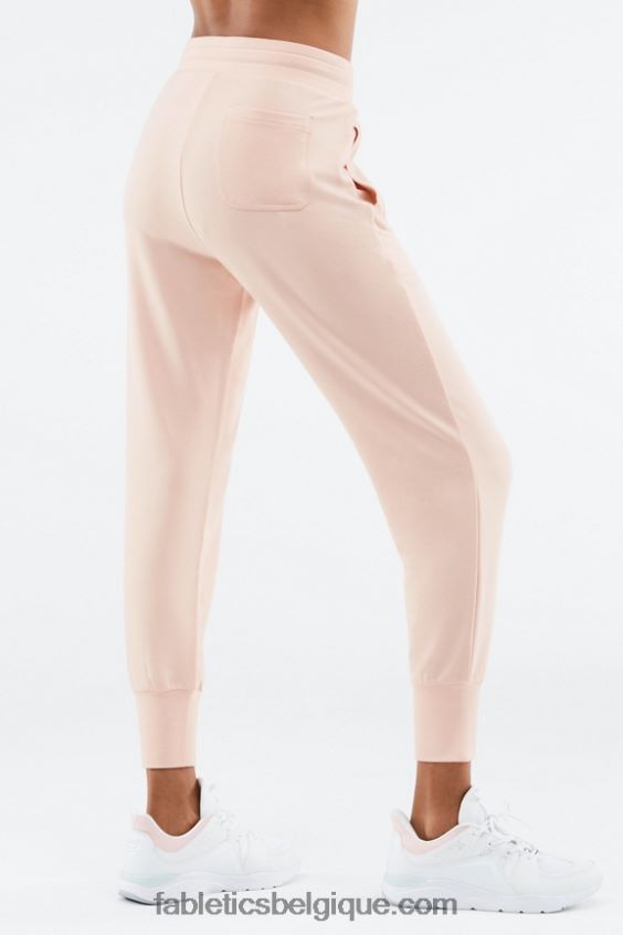 jogging éponge de luxe 3 femmes Fabletics 404P0T25 indigo délavé/blanc