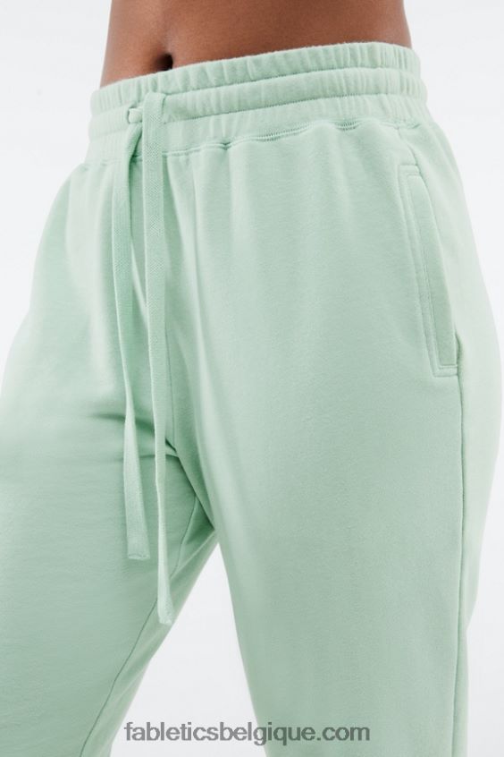 jogging éponge de luxe 3 femmes Fabletics 404P0T26 indigo délavé/blanc