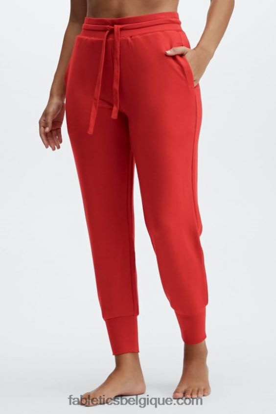 jogging éponge de luxe 4 femmes Fabletics 404P0T27 avoine/pousses