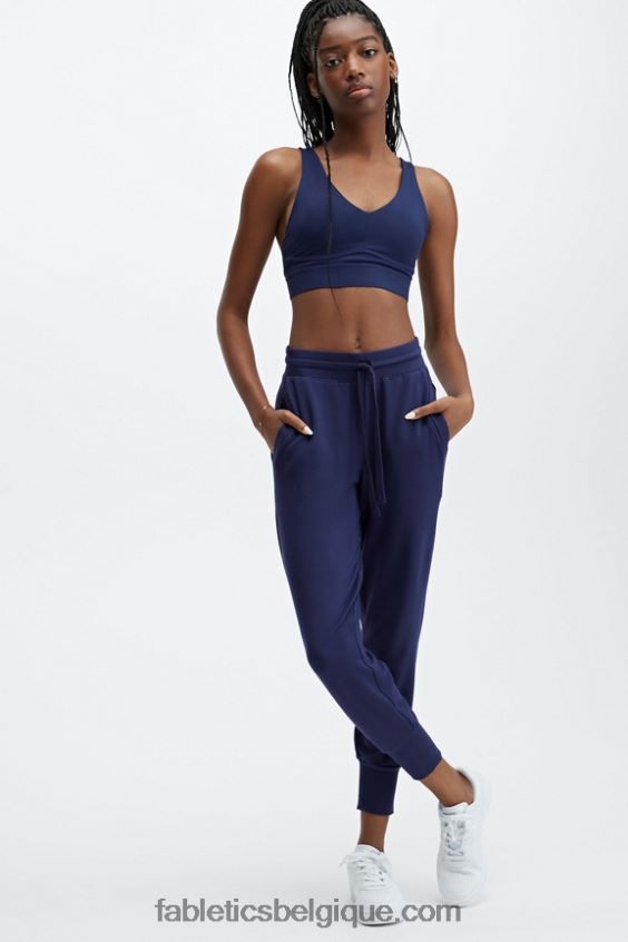 jogging éponge de luxe 4 femmes Fabletics 404P0T28 campanule/fraise