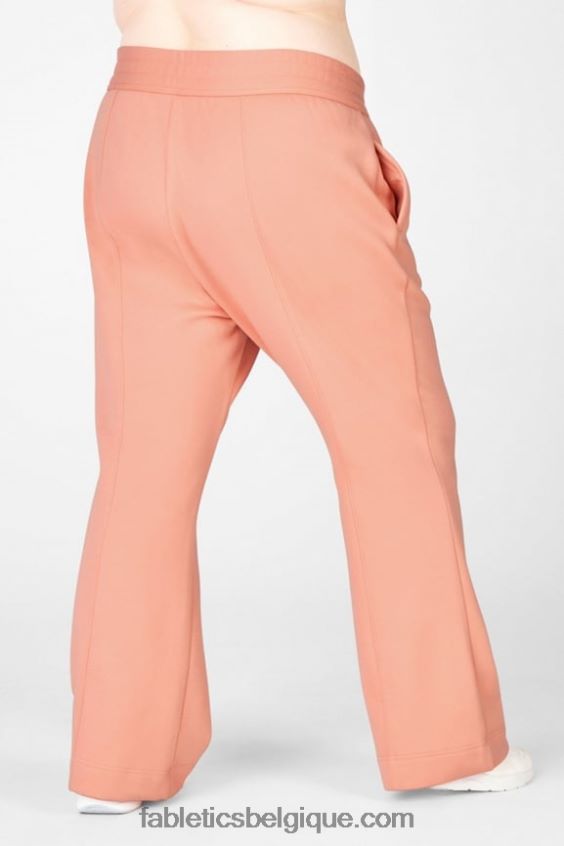 jogging évasé femmes Fabletics 404P0T139 noir/argent réfléchissant