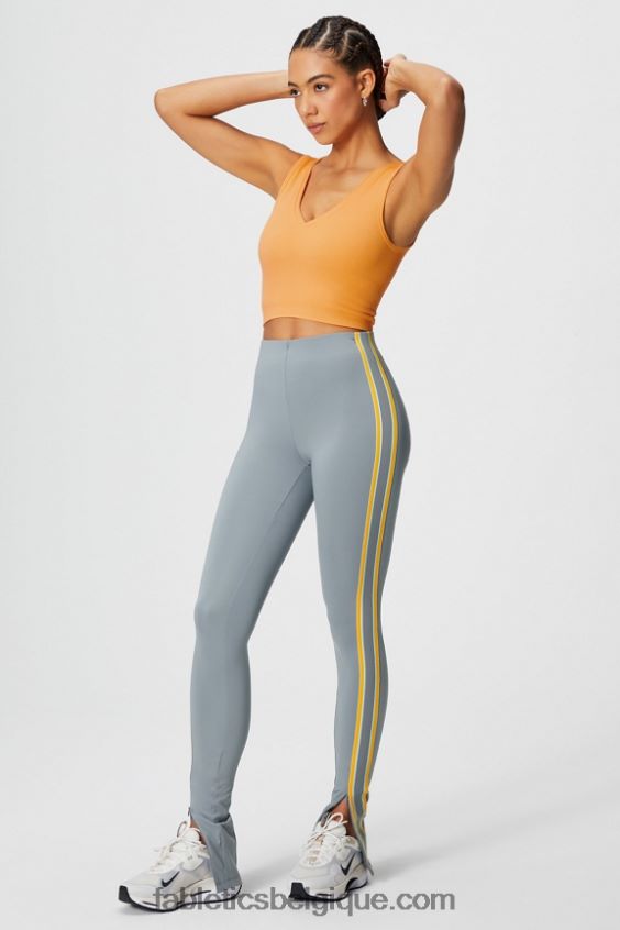 motion365+ pantalon à rayures torsadées femmes Fabletics 404P0T46 nuage de pluie/soleil du désert