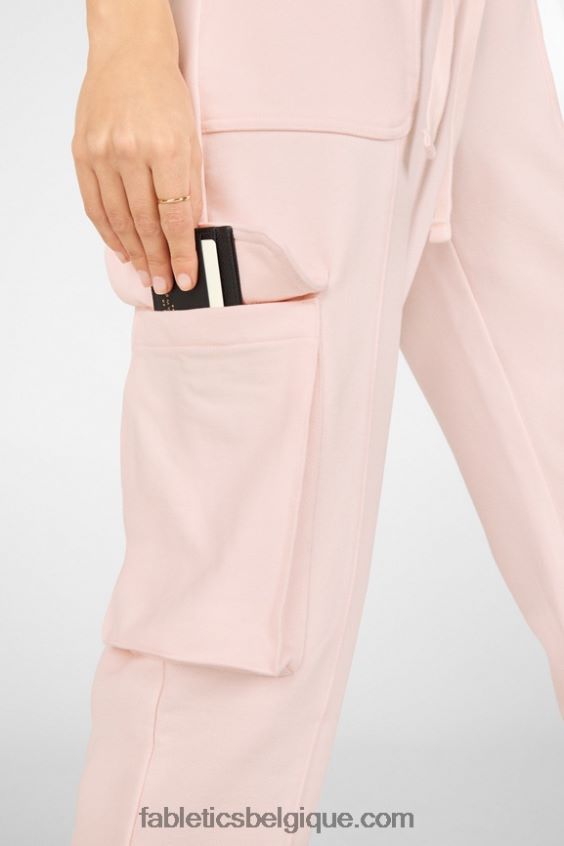 pantalon cargo en nyla femmes Fabletics 404P0T205 rouille/cèdre poussiéreux/rose perle
