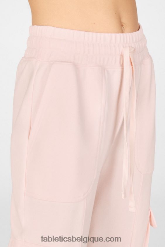 pantalon cargo en nyla femmes Fabletics 404P0T205 rouille/cèdre poussiéreux/rose perle