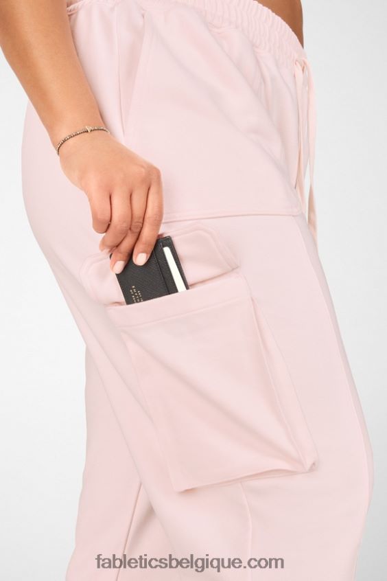 pantalon cargo en nyla femmes Fabletics 404P0T206 rugissement/rose vif