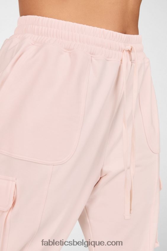 pantalon cargo en nyla femmes Fabletics 404P0T206 rugissement/rose vif