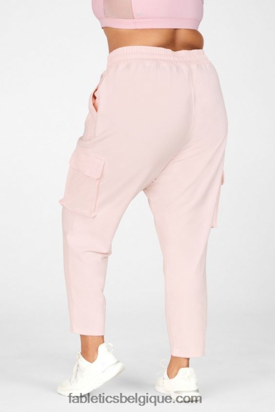 pantalon cargo en nyla femmes Fabletics 404P0T206 rugissement/rose vif