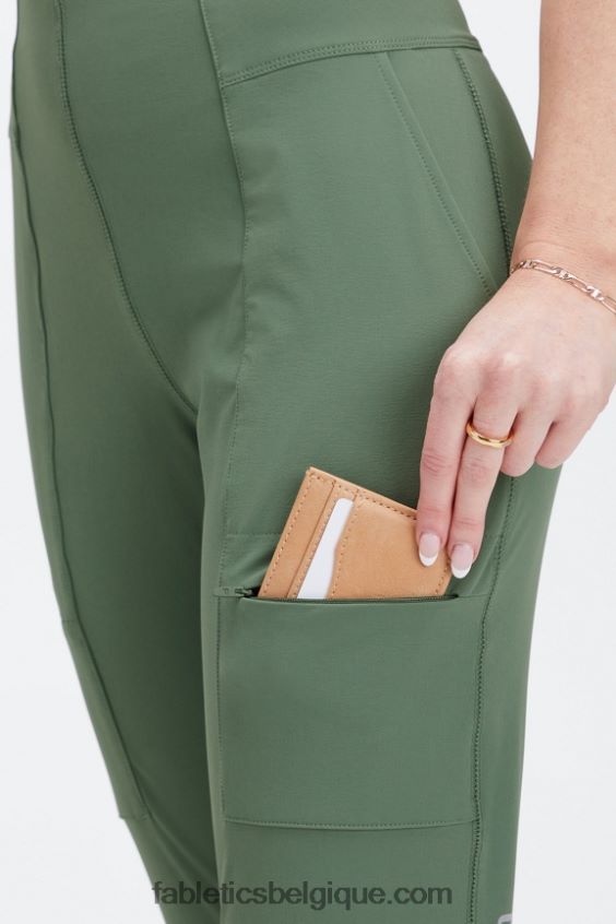 pantalon cargo hybride femmes Fabletics 404P0T114 désert/pierre bleue