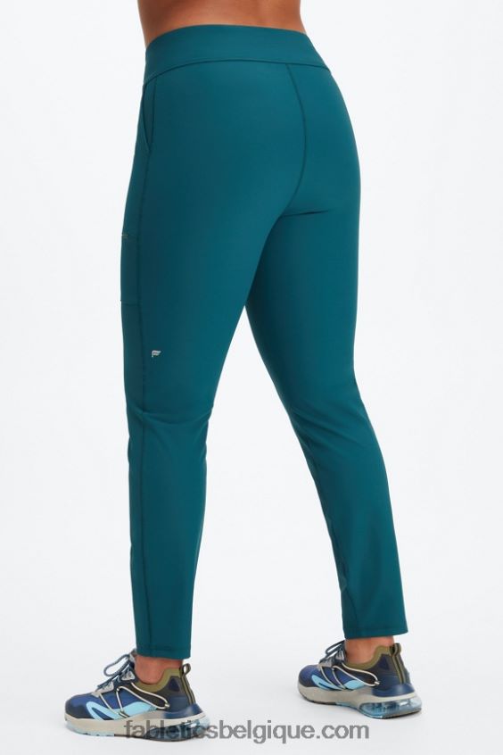 pantalon cargo hybride femmes Fabletics 404P0T116 surf bleu/cerise éclatée