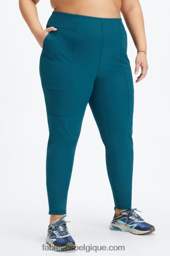 pantalon cargo hybride femmes Fabletics 404P0T117 brique/multiple