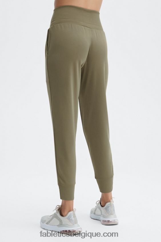 pantalon à cordon de serrage en tricot éco-élégant femmes Fabletics 404P0T100 logo terrazzo/réfléchissant