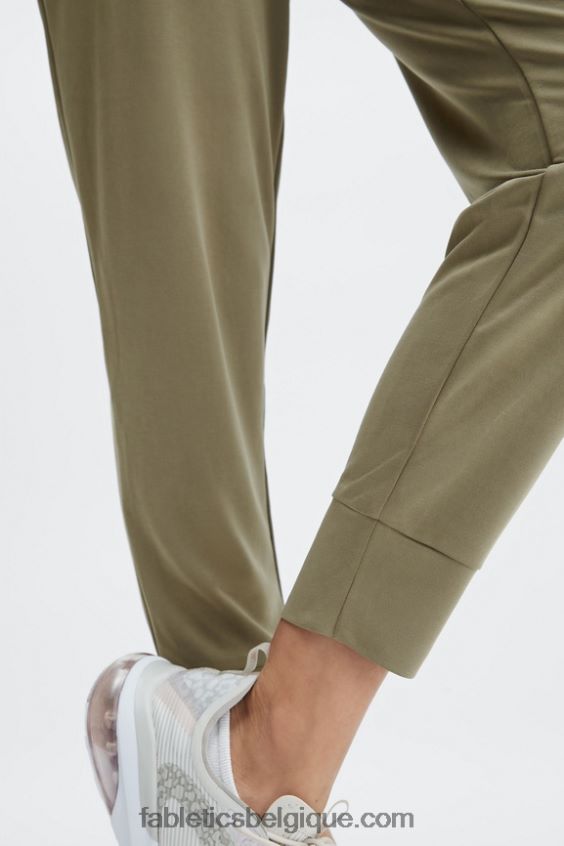 pantalon à cordon de serrage en tricot éco-élégant femmes Fabletics 404P0T100 logo terrazzo/réfléchissant