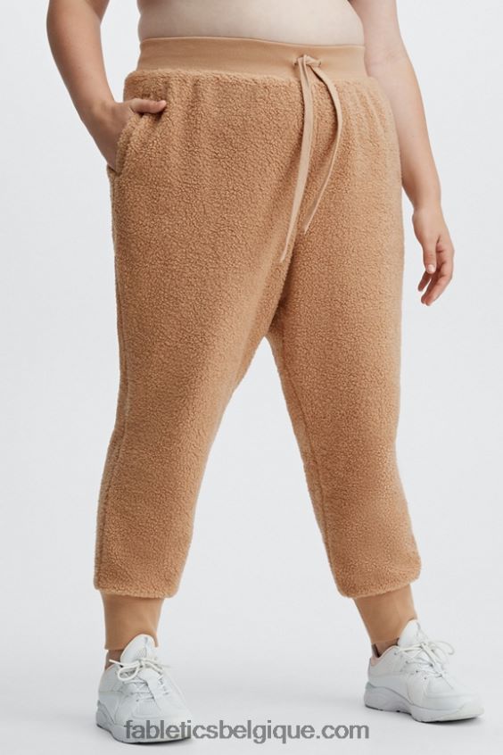 pantalon de jogging teddy luxe femmes Fabletics 404P0T182 abîme/violet bleu
