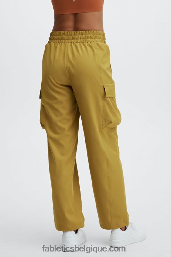 pantalon de survêtement cargo eleanor femmes Fabletics 404P0T176 gris minéral/rouge fraise
