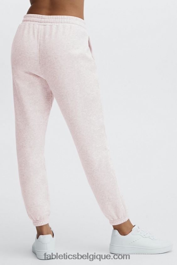 pantalon de survêtement classique eco go-to femmes Fabletics 404P0T84 léopard corail/crème au beurre rose/citron vert