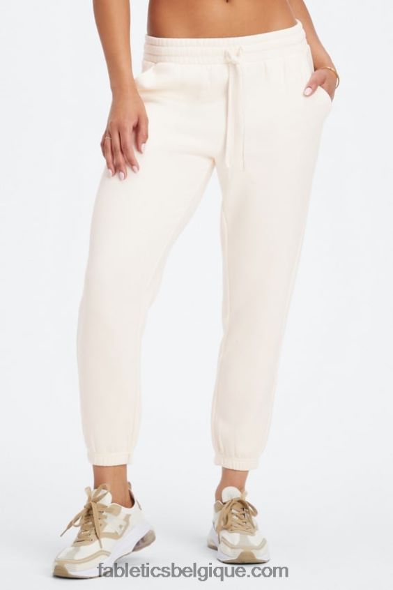 pantalon de survêtement classique eco go-to femmes Fabletics 404P0T88 avoine/pousses