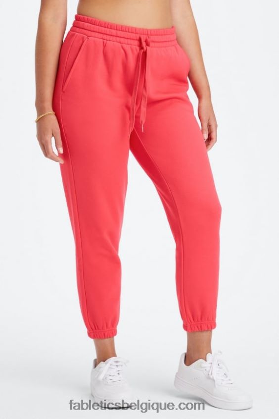 pantalon de survêtement classique eco go-to femmes Fabletics 404P0T91 leo ondulé noir/ocre brûlé
