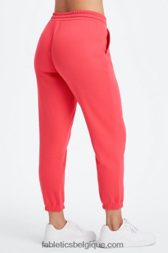 pantalon de survêtement classique eco go-to femmes Fabletics 404P0T91 leo ondulé noir/ocre brûlé