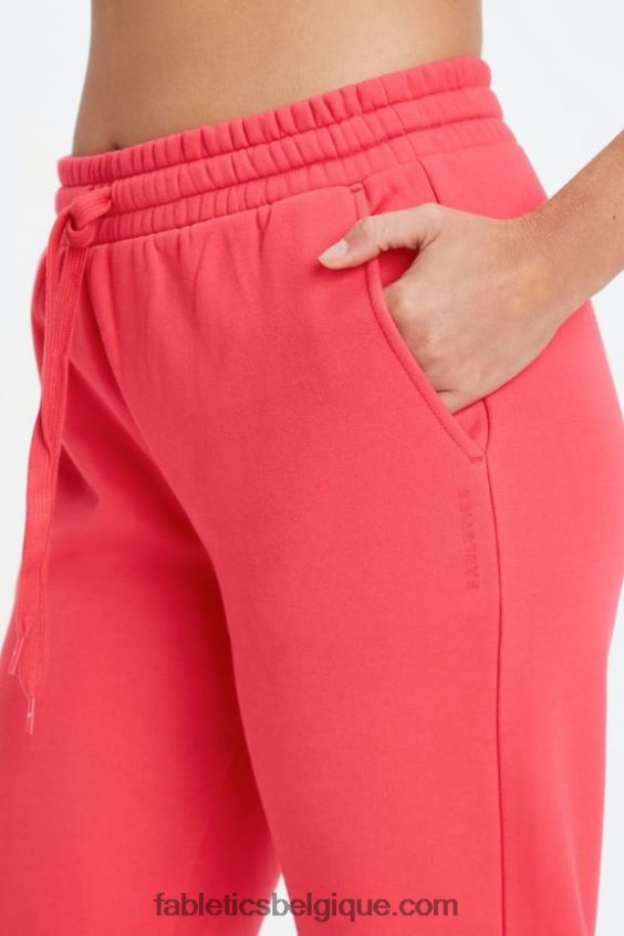 pantalon de survêtement classique eco go-to femmes Fabletics 404P0T91 leo ondulé noir/ocre brûlé