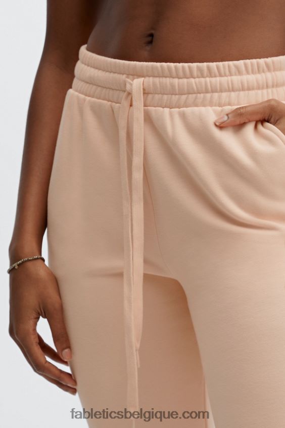pantalon de survêtement classique eco go-to femmes Fabletics 404P0T95 crème noire/citron