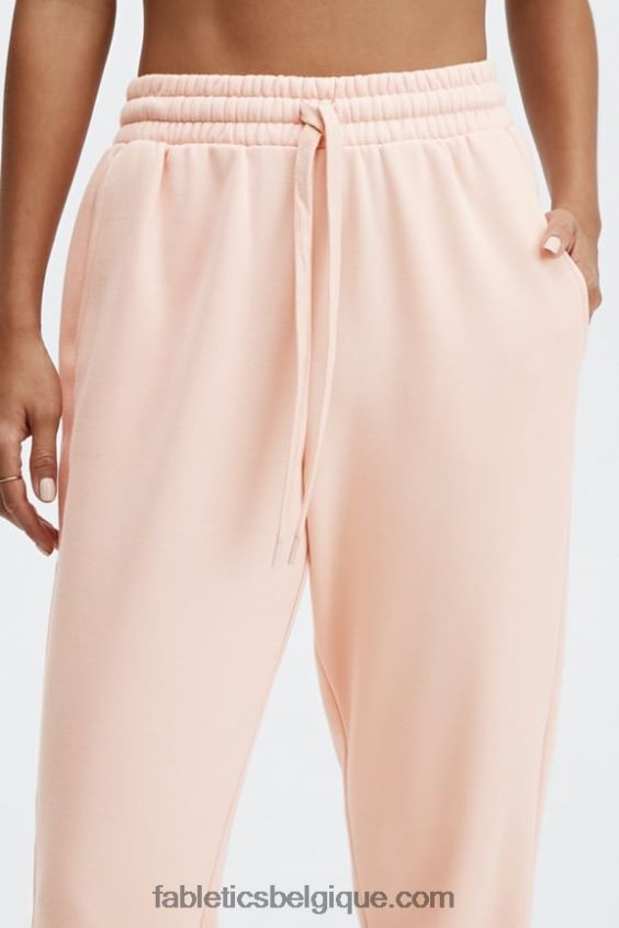 pantalon de survêtement classique eco go-to femmes Fabletics 404P0T97 rayure française/orange passion