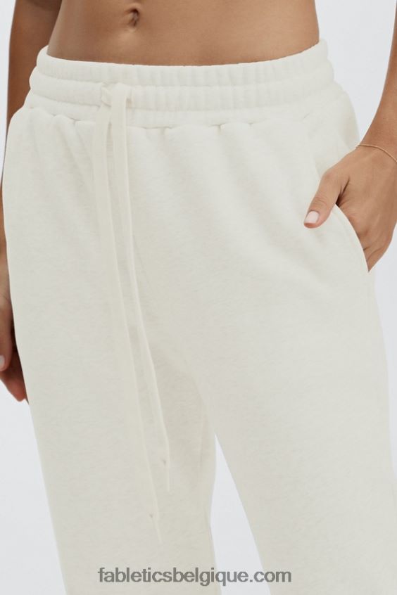 pantalon de survêtement classique incontournable femmes Fabletics 404P0T165 noir blanc