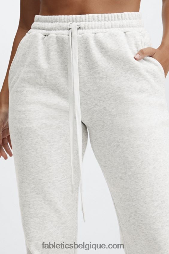 pantalon de survêtement classique incontournable femmes Fabletics 404P0T171 céleste/blanc classique