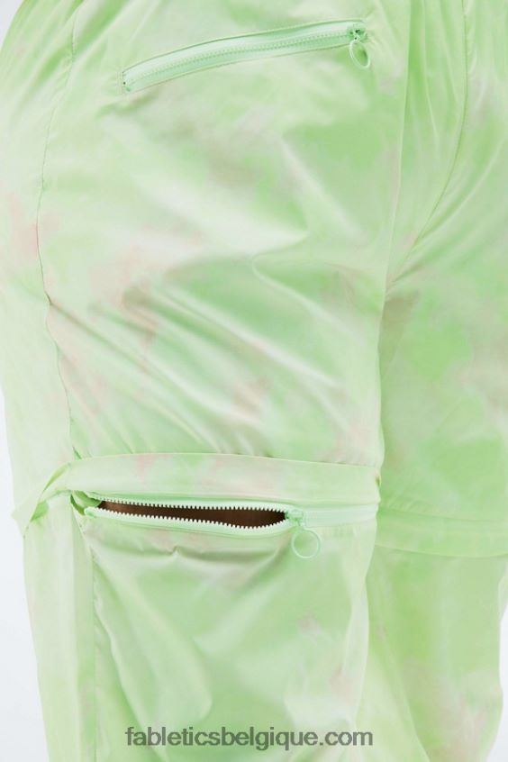 pantalon de survêtement convertible kalani femmes Fabletics 404P0T198 camouflage anthracite/feuille