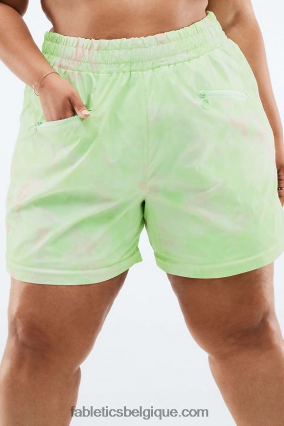 pantalon de survêtement convertible kalani femmes Fabletics 404P0T198 camouflage anthracite/feuille
