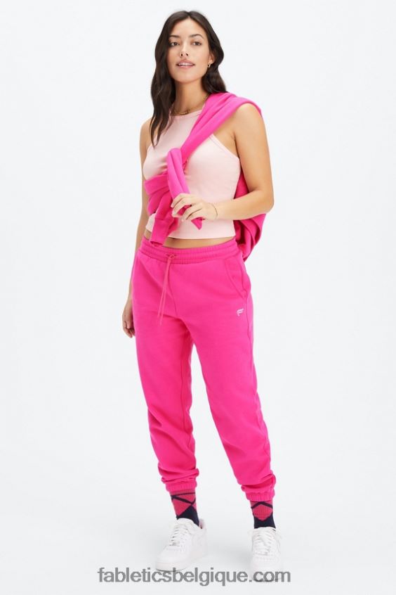 pantalon de survêtement en polaire pour toujours femmes Fabletics 404P0T68 fuchsia/rose rave