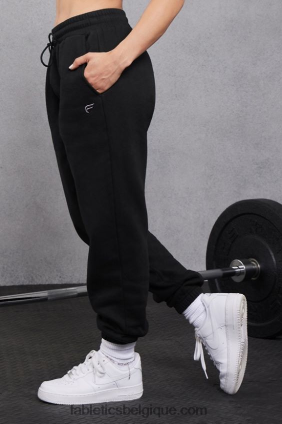 pantalon de survêtement en polaire pour toujours femmes Fabletics 404P0T71 noir/étain