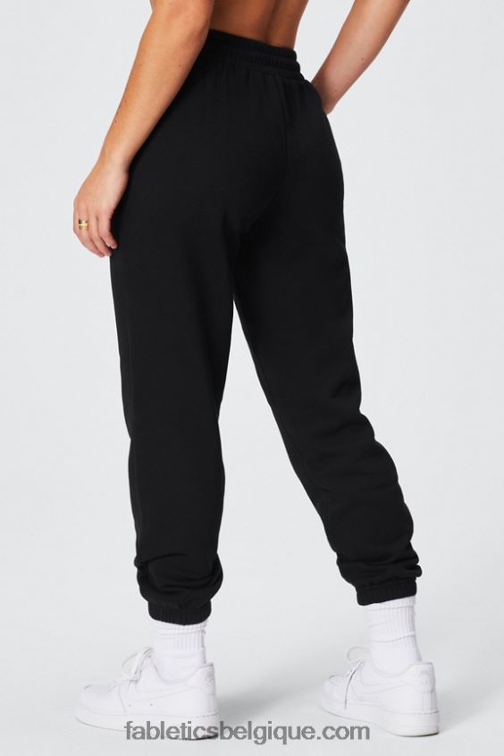 pantalon de survêtement en polaire pour toujours femmes Fabletics 404P0T71 noir/étain