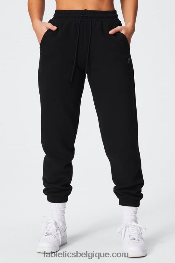 pantalon de survêtement en polaire pour toujours femmes Fabletics 404P0T71 noir/étain