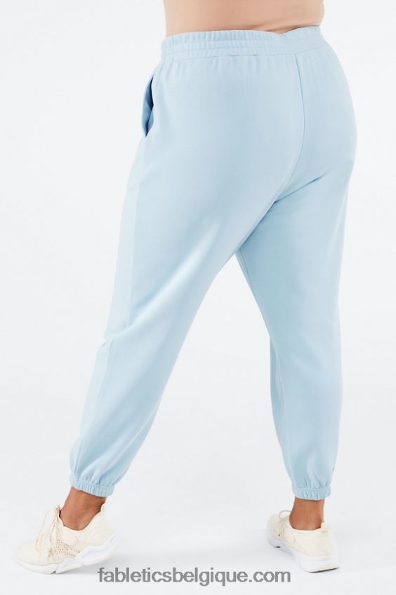 pantalon de survêtement graphique reina femmes Fabletics 404P0T146 pierre bleue/avant