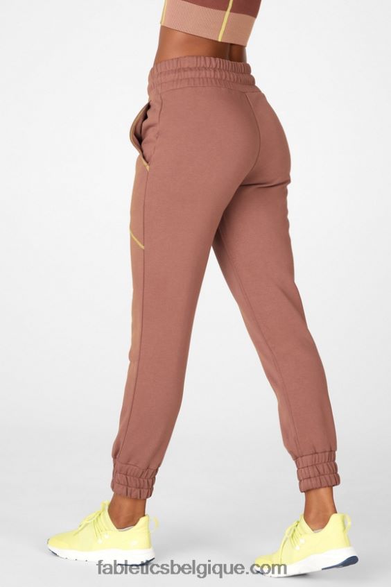 pantalon de survêtement iris femmes Fabletics 404P0T221 châtaigne/gaïa/zeste