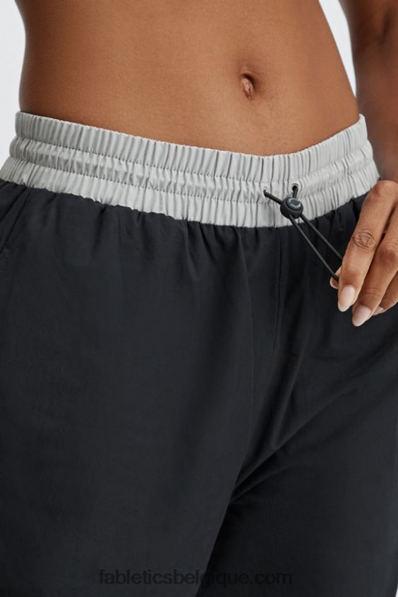 pantalon de survêtement kora femmes Fabletics 404P0T163 noir/multicolore