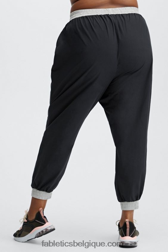 pantalon de survêtement kora femmes Fabletics 404P0T164 noir/multicolore