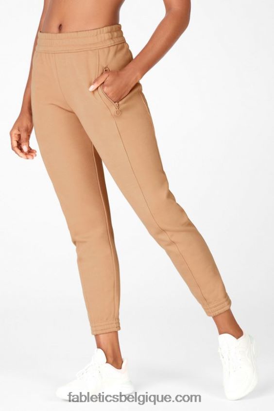 pantalon de survêtement slim amelia femmes Fabletics 404P0T223 piscina/gris minéral